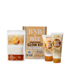 FNB Rice 3-in-1 Whitening Glow Kit | Brightening Facial Set