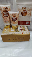 FNB Rice 3-in-1 Whitening Glow Kit | Brightening Facial Set