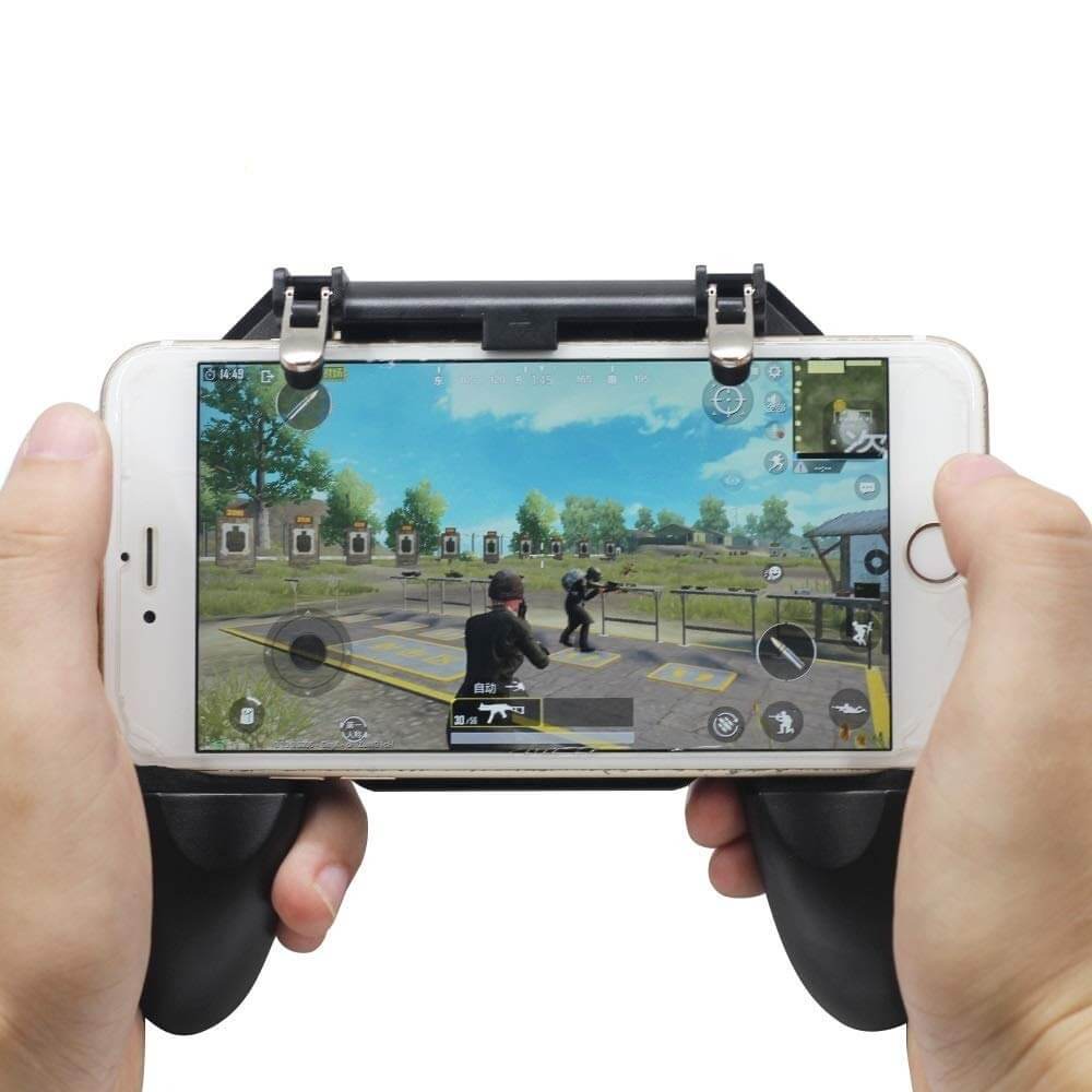 Mobile Gaming Controller Gamepad with Fire Trigger – Joystick Grip for PUBG, Fortnite